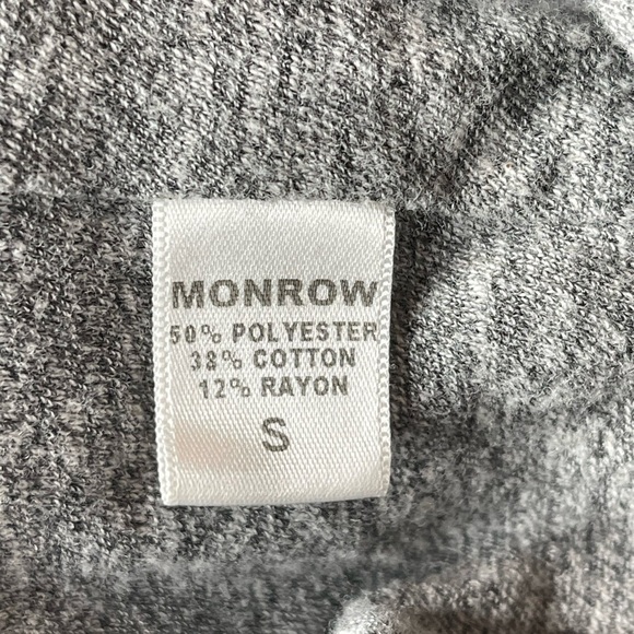 MONROW Gray Bodycon Mini Dress size Small Short Sleeves - Picture 13 of 14